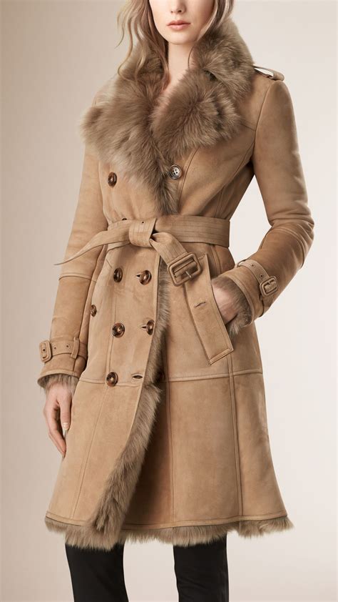 burberry jacket fur|Burberry women's coat.